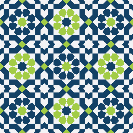 Abstract colorful seamless Islamic patternのイラスト素材