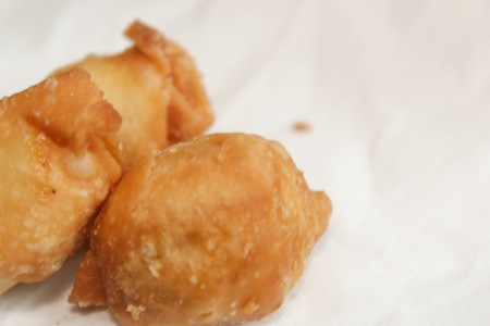 Indonesian street food small banana molenの写真素材