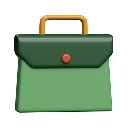 3D Briefcase icon design. Business briefcase icon in 3D styleの写真素材