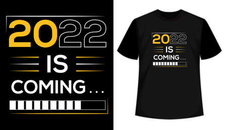 New Year Hand drawn typography t shirt. T shirt hand lettered calligraphic design. Inspirational vector typographyのイラスト素材