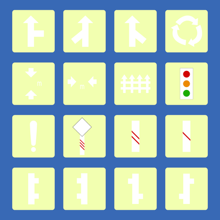 icon of traffic signのイラスト素材