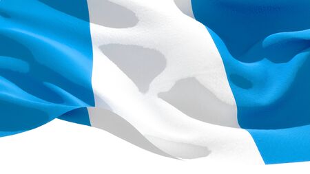 Republic of Guatemala waving national flag. 3D illustrationの写真素材