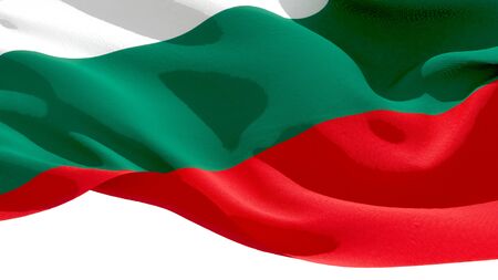 Republic of Bulgaria waving national flag. 3D illustrationの写真素材