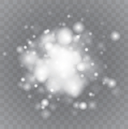 White sparks and stars glitter special light effect.snow.のイラスト素材