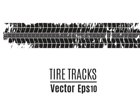 Vector Tire Track Background.Grunge Tire Track.のイラスト素材
