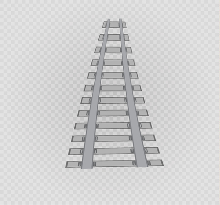 Railway vector template. Set of railroads isolated.のイラスト素材