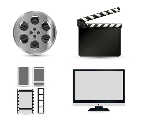 A blank LCD screen, plasma displays or TV to your design.のイラスト素材