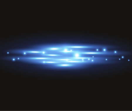 Vector red and blue special effect. Luminous stripes on a transparent background. Beautiful glow glow and spark.particle motion.のイラスト素材