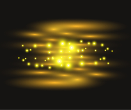 Vector red and blue special effect. Luminous stripes on a transparent background. Beautiful glow glow and spark.particle motion.のイラスト素材