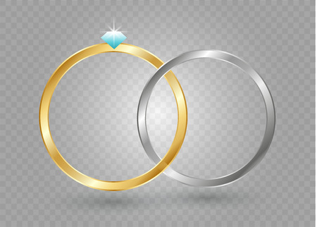 Abstract luxury golden ring. Vector light circles and spark light effectのイラスト素材