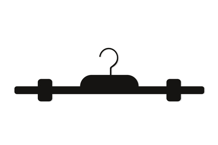 Realistic wooden hangers. For coats, sweaters, dresses, skirts, pants. Design template,layout for graphics, advertisingのイラスト素材