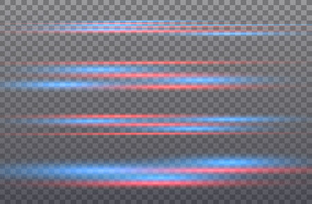 Christmas lights isolated realistic design elements. Glowing lights for Xmas Holiday cards, banners, posters, web design. Garlands decorations. Led neon lamp.のイラスト素材