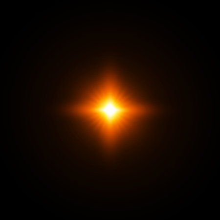 Glow light effect. Star burst with sparkles. Vector illustration.のイラスト素材