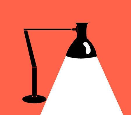 Modern interior.Vector Isolated Lamp.Lamp bulb Icon.Place for your text.のイラスト素材