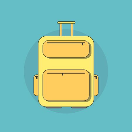 Backpacks, bags. Travel bag, luggage, case for journey vacation tourism.のイラスト素材