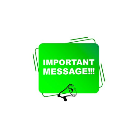 Megaphone banner with speech bubble of important announcement. Speaker. Banner for business, marketing and advertising. Vector illustrationのイラスト素材