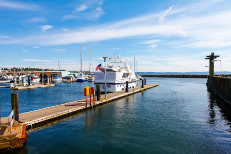 Bar Harbor in summertime, Des Miens, WAのeditorial素材