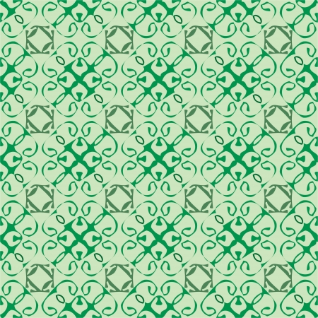 graceful geometric seamless green textureのイラスト素材
