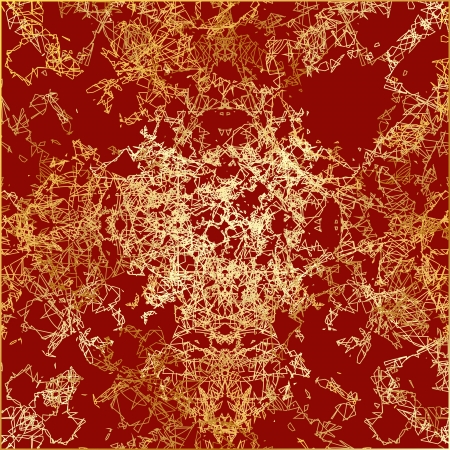 texture gold thread on a red backgroundのイラスト素材
