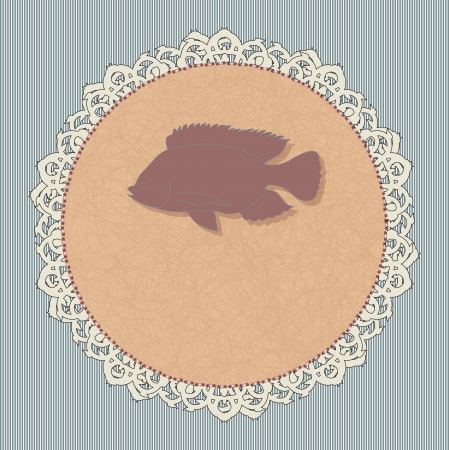 icon for a restaurant -fishのイラスト素材
