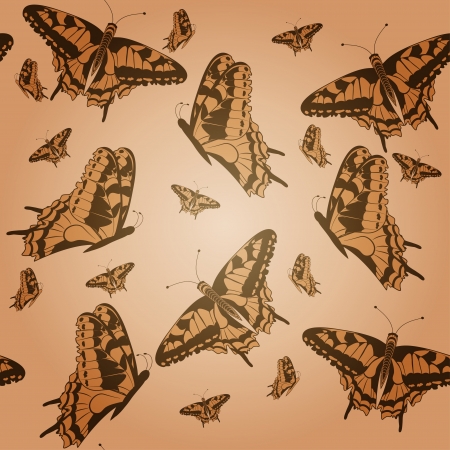 Seamless texture with butterflies  Vector illustrationのイラスト素材