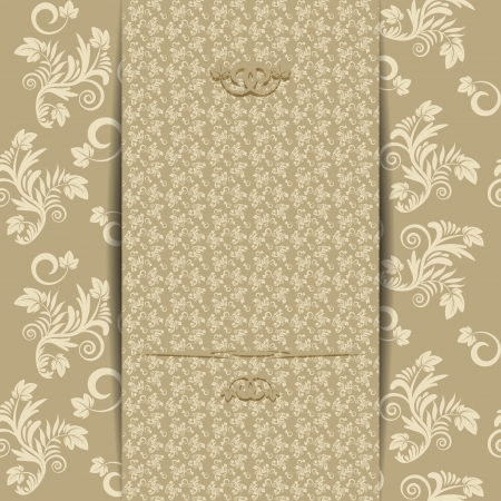 Vintage wedding invitation or greeting card  Vector illustrationのイラスト素材