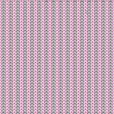 Seamless pink knitted fabric texture  Vector illustrationのイラスト素材