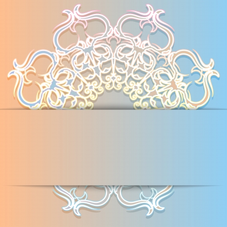 Elegant delicate design greeting card or invitation  It can be used in web design as a background or banner  Vector illustration のイラスト素材