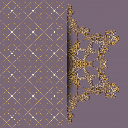 Elegant ornate design greeting card or invitation  のイラスト素材