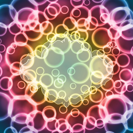 Bright abstract background with bokeh effect. Vector illustration.のイラスト素材