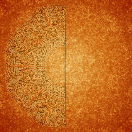 Part of a mandala with place for text. のイラスト素材