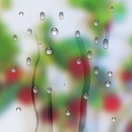 Summer background with berries. Vector illustration.のイラスト素材