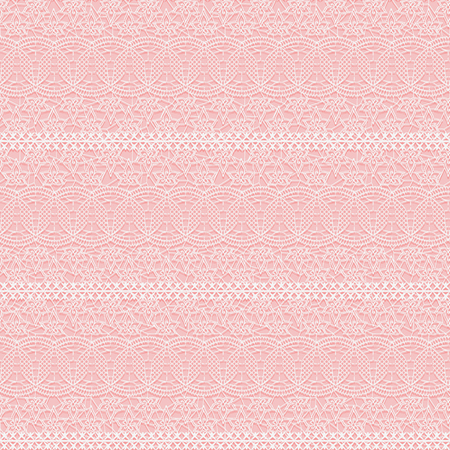 Seamless lace texture. Black lace small flowers on a white background. Vector illustration.のイラスト素材