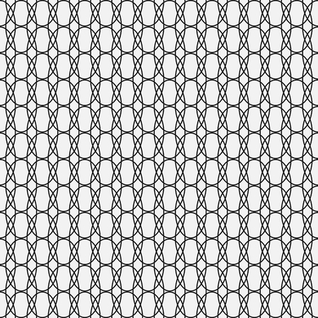 Seamless openwork mesh. Abstract monochrome repeating pattern. Vector illustrationのイラスト素材