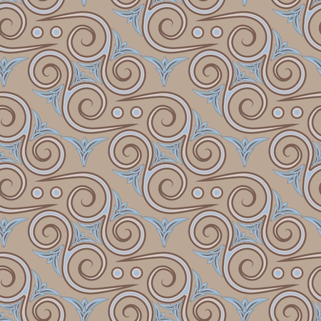 Ethnic seamless pattern. Egyptian, Greek, Roman style. Vector illustration.のイラスト素材