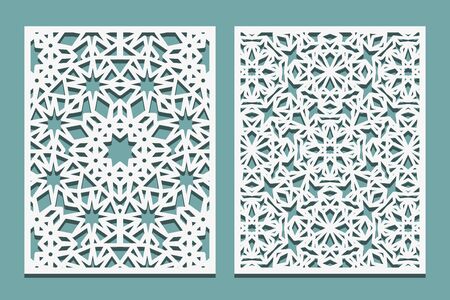 Decorative Laser Cut Template Set Wood Or Paper Screen Lazer Cut