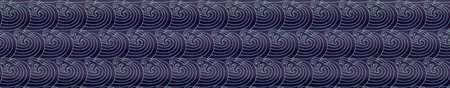 Panorama of drawn waves pattern. Light lines and swirls on a dark blue background. Horizontal...