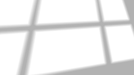 Window Shadow overlay effect. Transparent soft light from the window. Realistic lightning on gray...