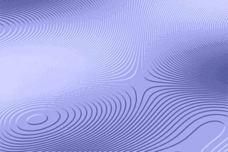 Blue abstract background with wavy lines. Imitation of foiled surface. Wave pattern backdrop. Topographic contour lines. Template for digital business banner or gift certificate Vector illustrationのイラスト素材