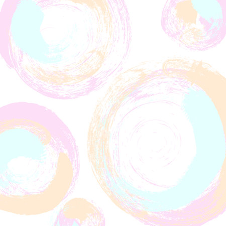 Hand drawn abstract vector grunge pattern of pink, blue and yellow brush strokes. New texture for banners, social mediaのイラスト素材