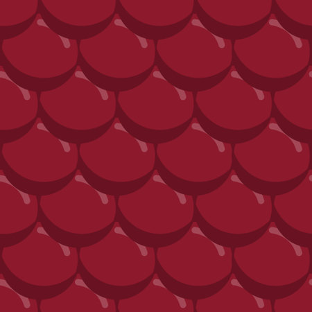 Simple seamless pattern of raspberry texture. Bright illustration for gift paper, print, textile. Repeating backgroundのイラスト素材