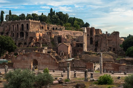 Beautiful view of italyan Rome at summerの写真素材