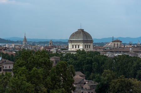 Beautiful view of italyan Rome at summerの写真素材
