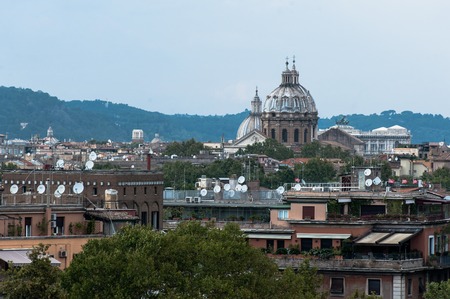 Beautiful view of italyan Rome at summerの写真素材