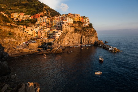 Beautiful view of the Cinque Terre park, Italyの写真素材
