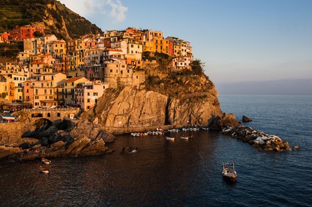 Beautiful view of the Cinque Terre park, Italyの写真素材