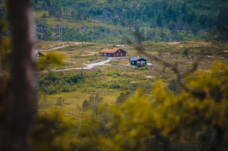 The Beautiful Norway landscape at summerの写真素材