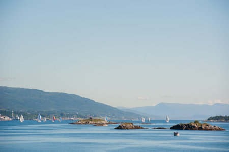 The Beautiful Norway landscape at summer, 2014の写真素材