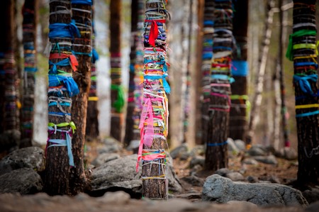 Datsan - One of the Buddhist monasteries in Russia. Republic of Buryatia, Russia.の写真素材