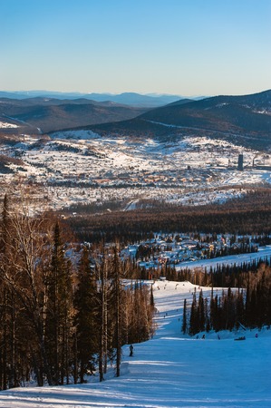 Sheregesh, Tashtagol district, Kemerovo region, Russian Federationの写真素材